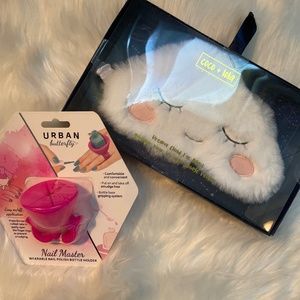 💕Sleep mask and nail polish bottle ring holder